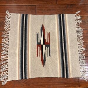 Southwestern Woven Blanket with Fringe